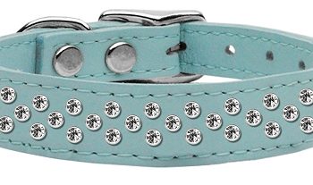 3/4" wide genuine leather adorned with premium rim set crystals in our Sprinkles pattern.-