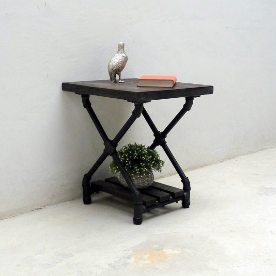 Houston Industrial Chic Side Table